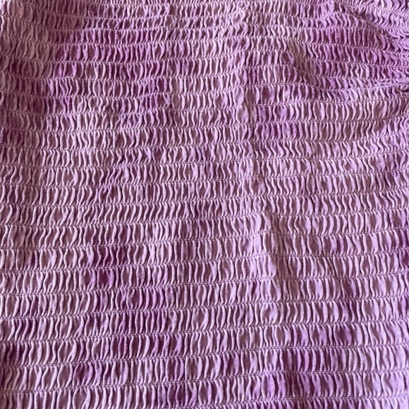 Abercrombie Kids 10/12 Purple 'Ruffled/Ruched' Tank top with Removable Straps - Picture 3 of 7